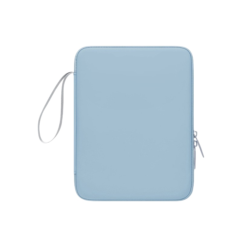 Husa de protectie pentru tableta PC, 12,9 inchi, material PU, capacitate mare, rezistenta la uzura/impermeabil/rezistenta la socuri, compacta si portabila, albastru ceata
