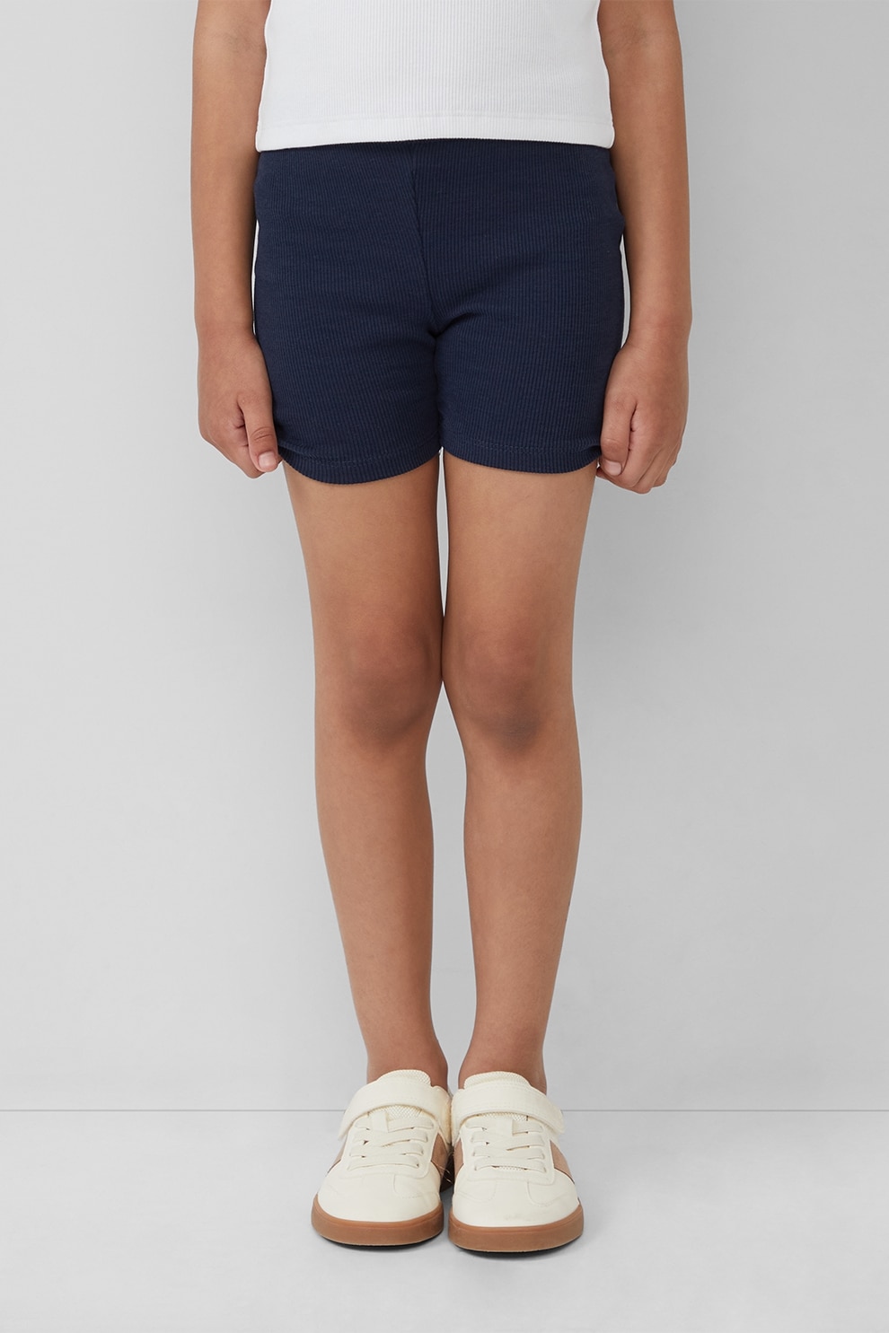 s.Oliver, Colanti scurti cu model uni, Bleumarin, 116 CM
