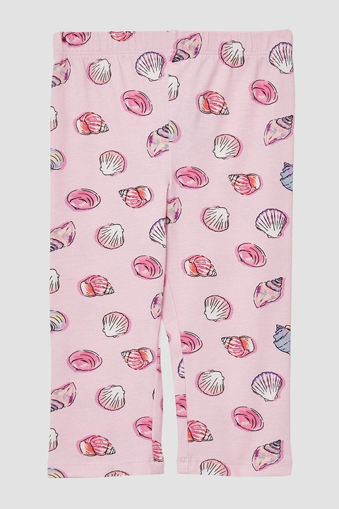 s.Oliver, Pamuttartalmú mintás nadrág, Pasztellrózsaszín