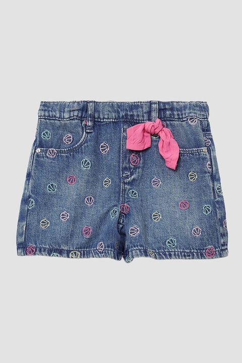 s.Oliver, Farmer rövidnadrág hímzett részletekkel, Pasztellrózsaszín/Kék