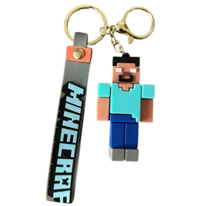 Ключодържател фигурка Minecraft, 6см, многоцветен, Случаен модел