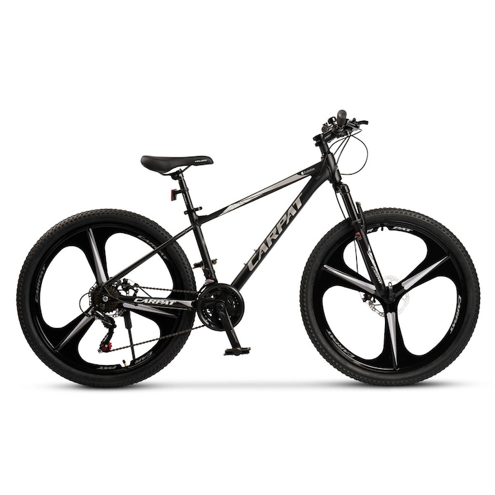 MTB BIKE C26313M BLACK GREY 26", Shimano Tourney 7 sebességes hátsó váltó, 21 sebességes szekvenciális váltókarok, 3 küllős magnézium felnik