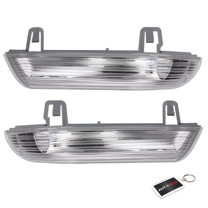 Set 2 Lampi Semnalizare Oglinda Dreapta Stanga Vw, Seat, Skoda Cu Breloc Autobliz