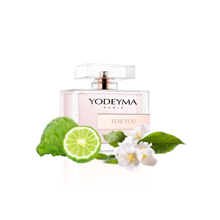 Yodeyma For You Apa de parfum pentru femei, nuante de bergamota, iasomie si cedru alb, parfumul feminin care radiaza eleganta si prospetime, 100ml