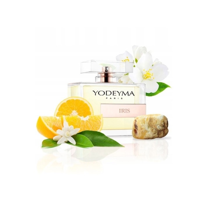 Yodeyma Iris Apa de parfum pentru femei, nuante de iasomie, azahar si chihlimbar alb, pentru femeia sofisticata si rafinata, 100ml