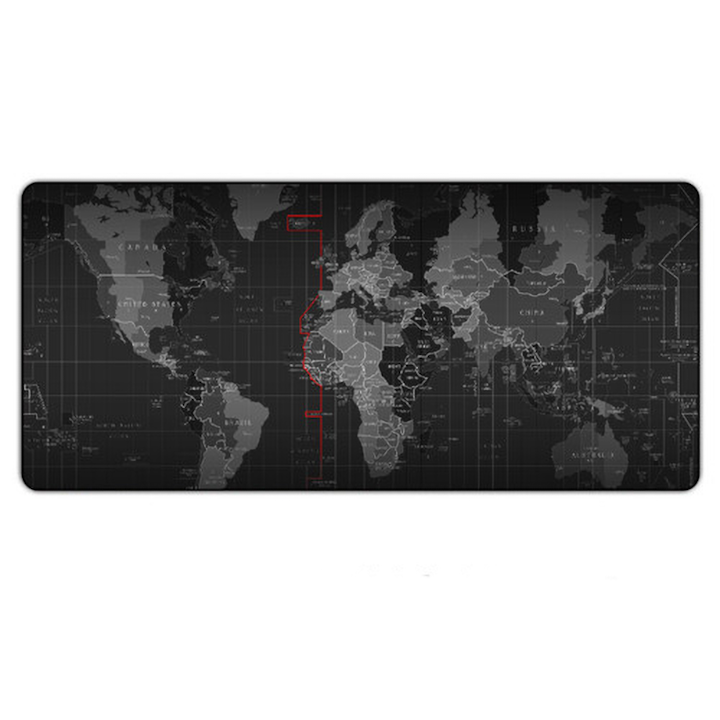 Mousepad XXL World Map, cauciuc, antiderapant, 80x30cm