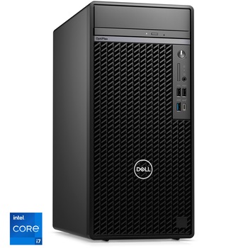 Sistem Desktop Dell OptiPlex 7020 Tower Plus cu procesor Intel Core i7-14700 pana la 5.30 GHz, 32GB DDR5, 512GB SSD, Intel UHD Graphics 770, Windows 11 Pro, Black, 3y ProSupport and Next Business Day Onsite Service