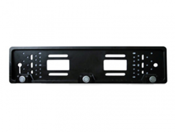 Рамка за номер Motor Starter, 3 сензора за паркиране, Черен