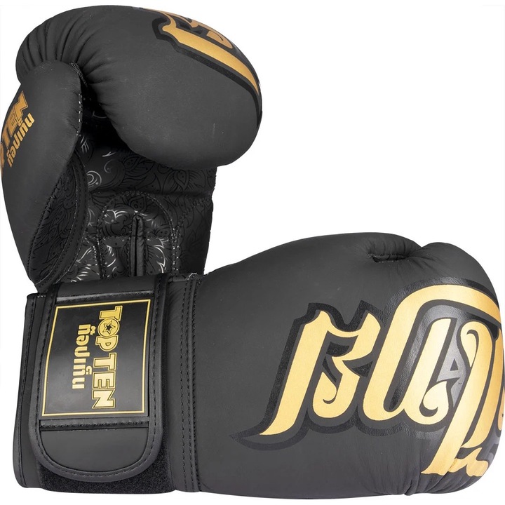 Manusi box “Nong Han”, Top Ten, Omologate IFMA, Negru, 16 Oz