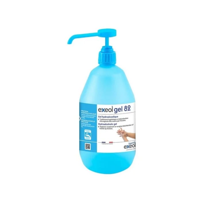 Gel dezinfectant de maini, Exeol Gel 82, 1L