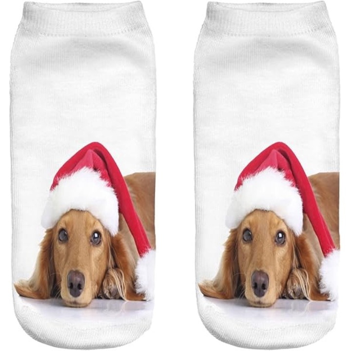 Rövid, mintás sportzokni, 36-40-es méret, Santa Dog