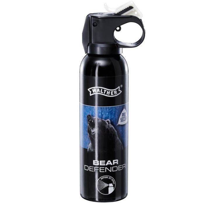 Spray cu piper Walther ProSecur Bear Defender 225 ml, 10% OC, raza eficienta 10m, capacitate 225 ml