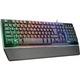 Trust Thura GXT 860 Félmechanikus gaming billentyűzet, LED, Nemzetközi kiosztás, Fekete