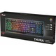 Trust Thura GXT 860 Félmechanikus gaming billentyűzet, LED, Nemzetközi kiosztás, Fekete