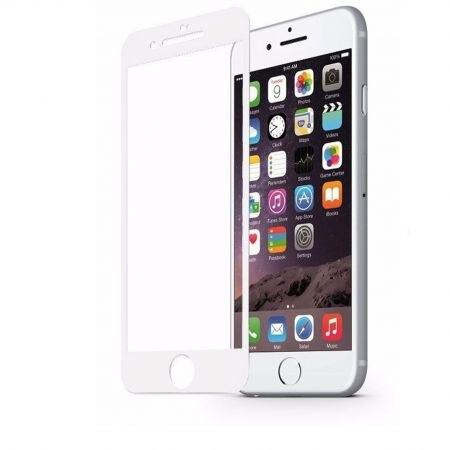 Folie protectie sticla tempered glass 3D, acoperire completa pentru iPhone 7 iPhone 8, culoare alba