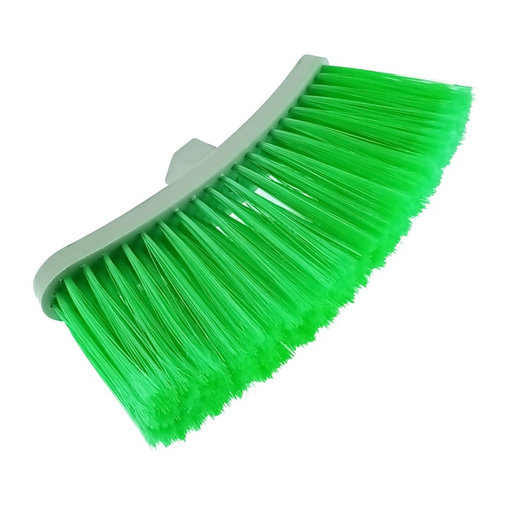 Matura curbata, dimensiuni 280 x 125 x 44mm, fara coada, lungime fire 90mm, din plastic, gri cu verde Verde