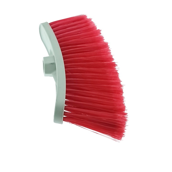 Matura curbata, dimensiuni 280 x 125 x 44mm, fara coada, lungime fire 90mm, din plastic, gri cu rosu Rosu