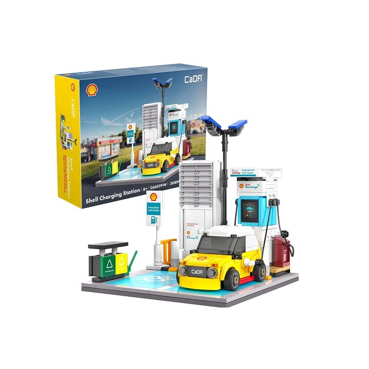 OEM Játék töltőállomás, Shell, többszínű, beépített készlet