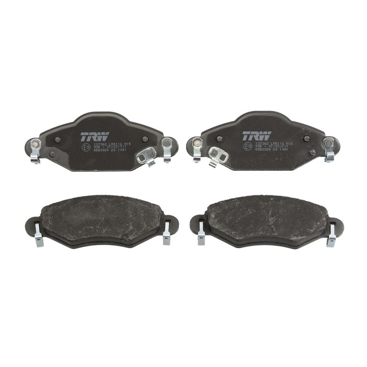 Комплект предни спирачни накладки TRW съвместими с Toyota Corolla Verso, Yaris