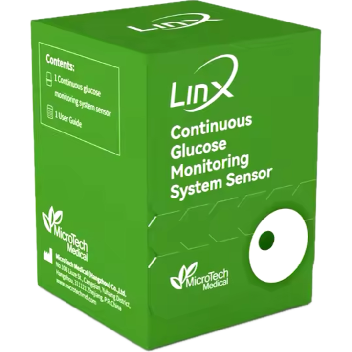 Linx - сензор за непрекъснат мониторинг на глюкозата (CGM).