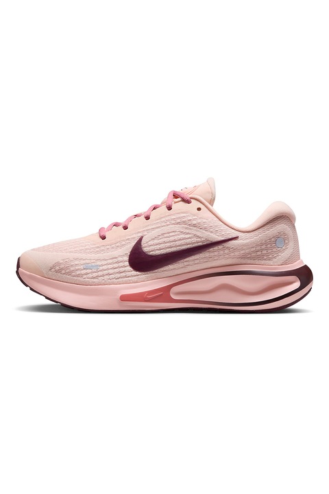 Nike, Pantofi Journey Run Road, pentru alergare, Visiniu/Roz pastel