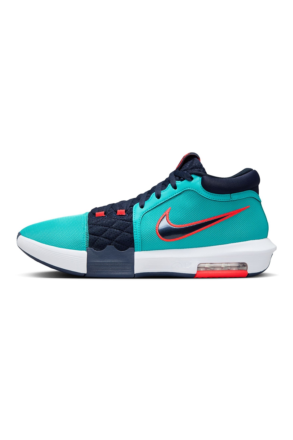 Nike, Pantofi pentru baschet LeBron Witness VIII, Turcoaz, Bleumarin, 9.5