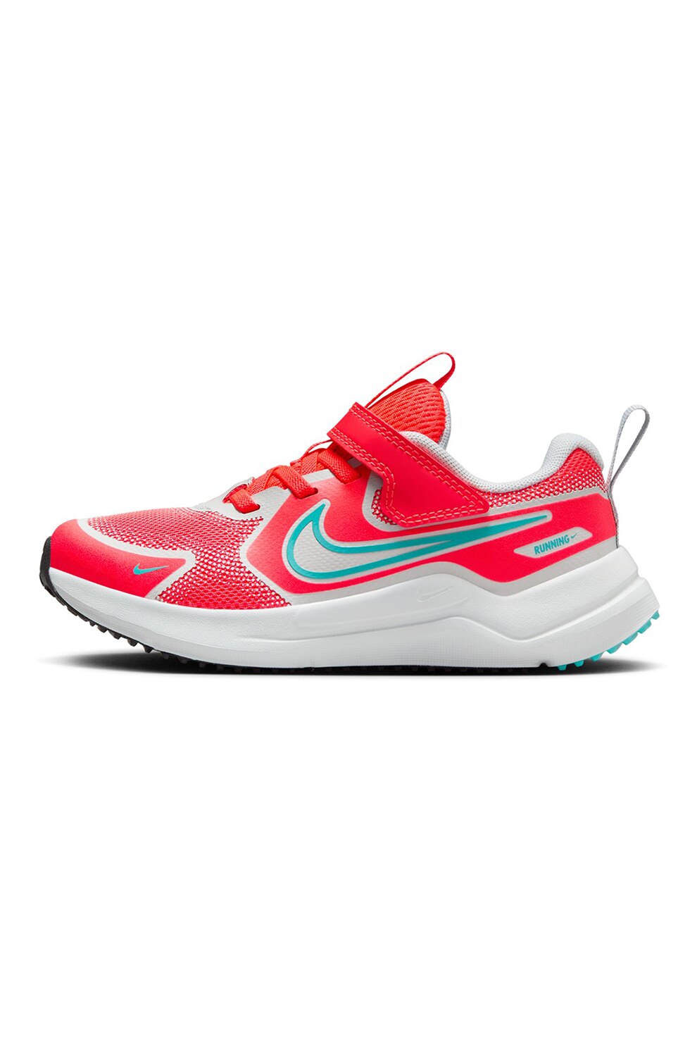 Nike, Pantofi Cosmic cu velcro, pentru alergare, Rosu, Gri deschis, 29.5 EU