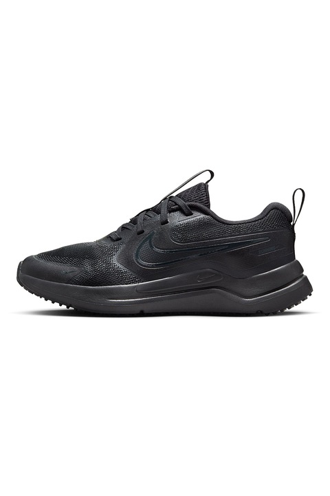 Nike, Pantofi Cosmic cu logo pentru alergare, Negru/Gri inchis