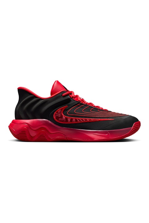 Nike, Pantofi din material textil, pentru baschet Giannis Immortality 4, Rosu/Negru