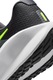 Nike, Обувки Downshifter 13 Road за бягане с мрежа и лого, Черен, Лайм зелено, 10.5