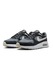 Nike, Air Max sneaker bőrrészletekkel, Fekete, Sötétszürke, 9
