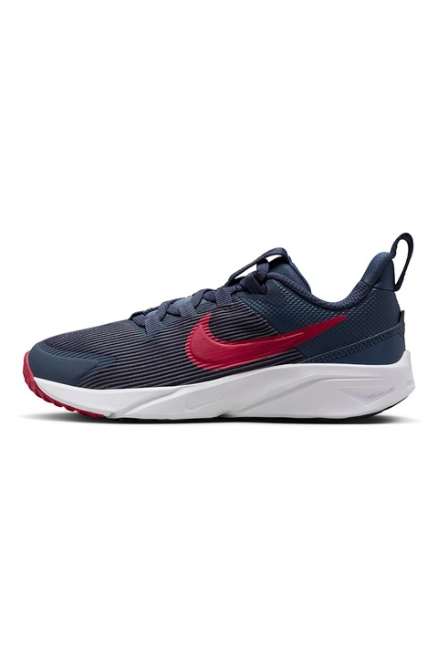 Nike, Pantofi pentru alergare Star Runner 4, Visiniu/Alb optic/Bleumarin