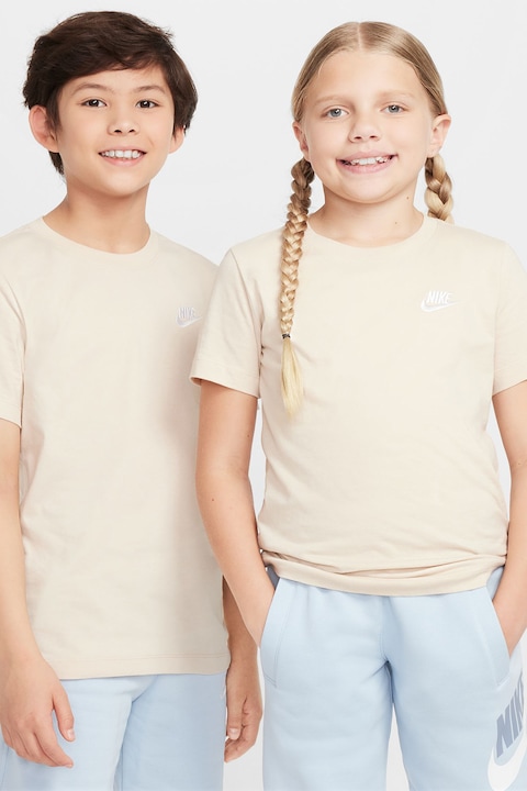 Nike, Тениска Futura с овално деколте, Бежов