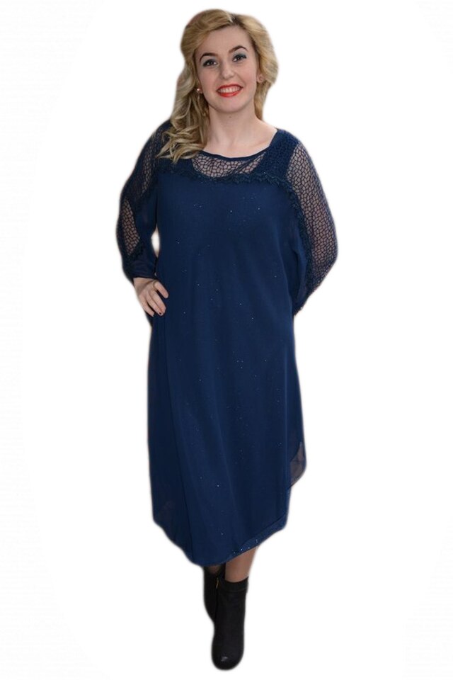 Rochie scurta de ocazie, D&J Exclusive, Bleumarin