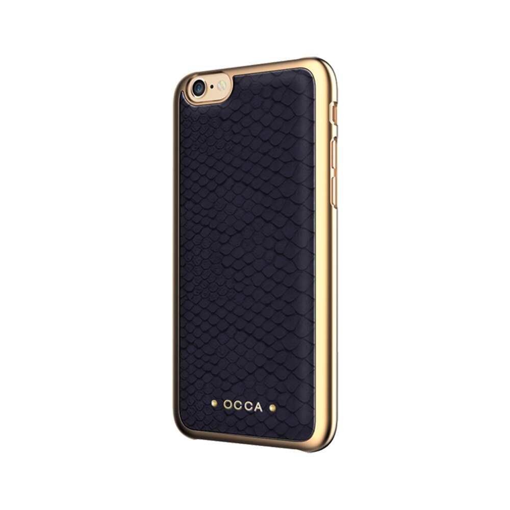 Carcasa Occa Wild iPhone 7, Black, piele naturala