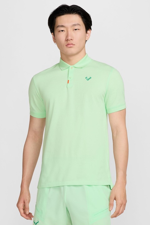 Nike, Dri-Fit Rafa szűk fazonú teniszpóló, Mentazöld
