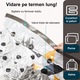 Set 10 Saci Vidat Haine, Latkon®, Pompa Manuala Inclusa, 10 Saci cu Valva Vacuum, Dimensiuni 40x60, 50x70, 60x80, 80x100 cm, Saci Vidat cu Fermoar Etans, Material Plastic Transparent, Depozitare Textile, Organizare Dulapuri si Bagaje, Transparent