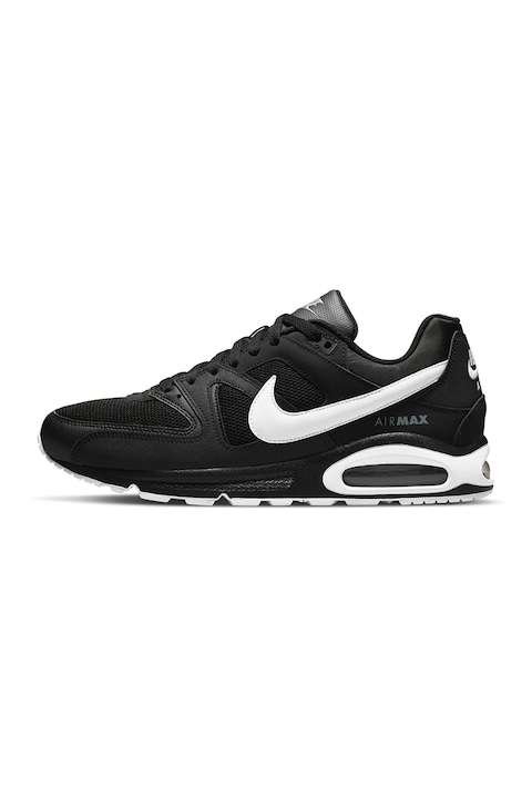 Nike, Кожени спортни обувки Air Max Command с мрежа, Бял/Избеляло черно