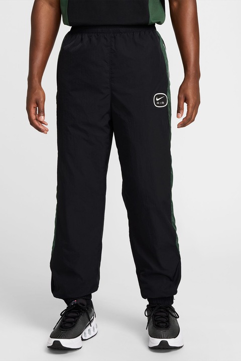 Nike, Спортен панталон с висока талия, Бял/Черен