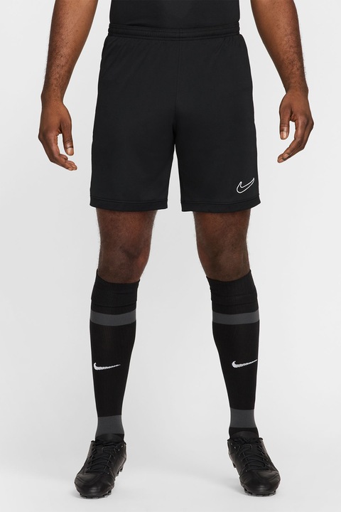 Nike, Pantaloni scurti cu snur in talie, pentru fotbal, Negru