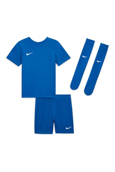 Nike, Футболен екип с лого, Бял/Тъмносин