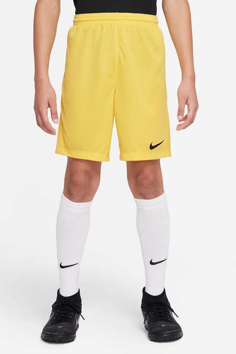 Nike, Pantaloni scurti cu tehnologie Dri-FIT pentru fotbal Park III, Negru/Galben