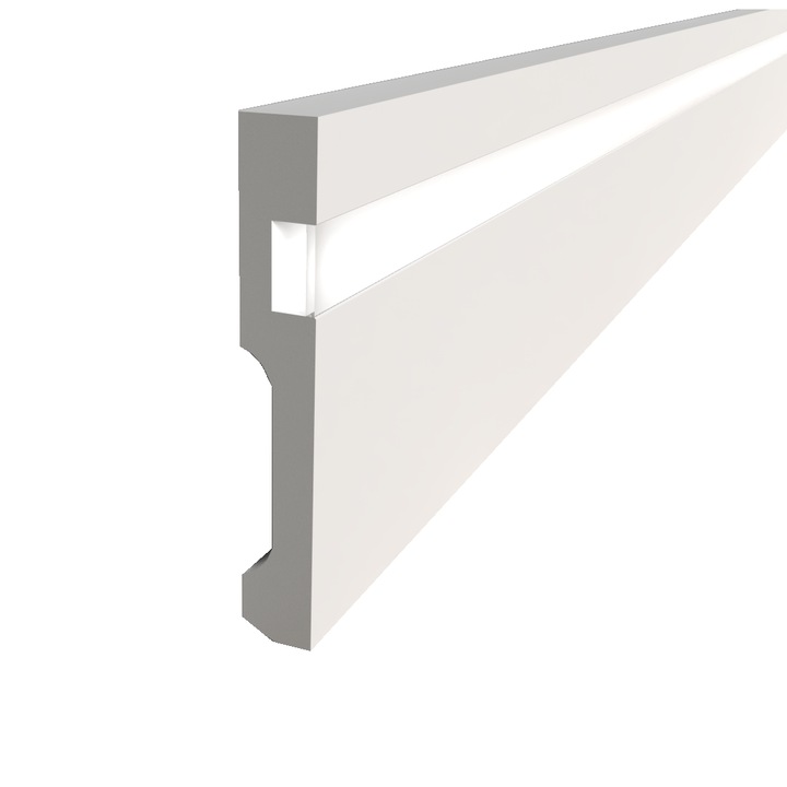 Plinta LED polimer rigid 10x1.5x240 cm IN1389-P