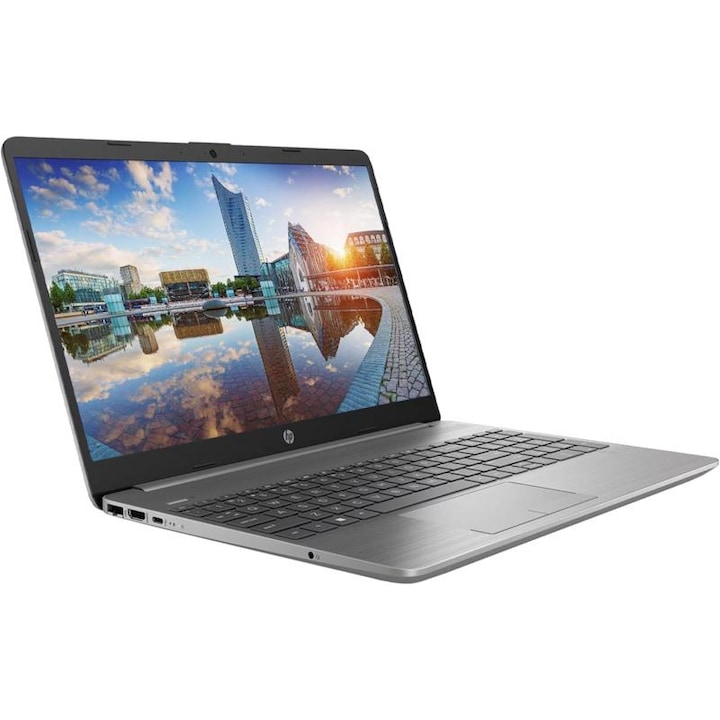 HP 250 G9 Laptop, i5-1235U, 32GB Memória, 2000GB SSD, 15.6" FullHD kijelző, Szürke, Magyar billentyűzet, Böngésző, Vírusirtó, Windows 11 Pro