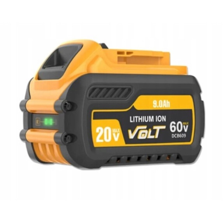 Flex батерия 20V, 9Ah, Li-Ion, заместител на Dewalt Flexvolt DCB609