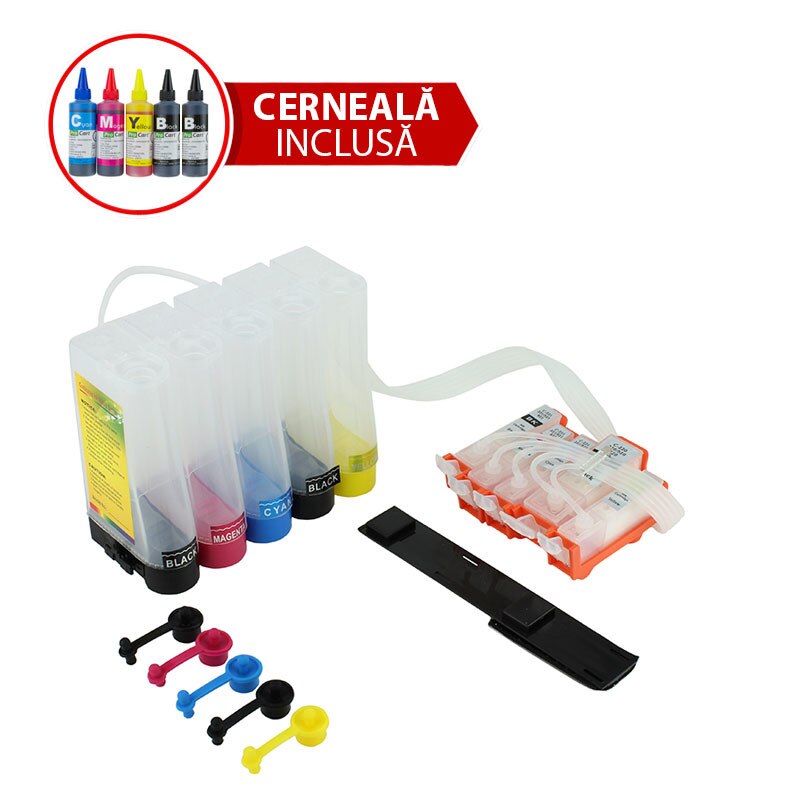 Sistem de alimentare continua CISS pentru CANON MP630, MP620, IP4600, IP4700, ProCart
