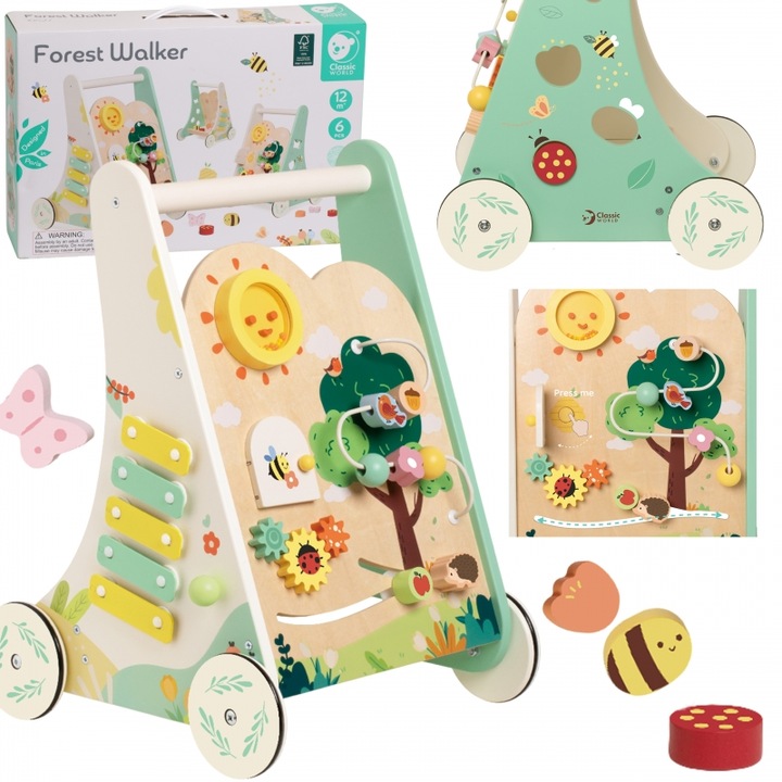 Többfunkciós fajáték 8 az 1-ben, Classic World, többszínű, 12 hónapos+