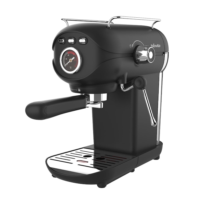 Espressor, Biovita VELVET, 20 Bari, 1100W, Spumare, Rezervor 800 ml, Compact, Negru
