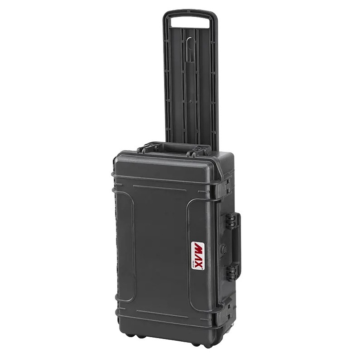 Műhelydoboz MAX520, fekete, 574x361x225mm, vízálló, kerekekkel és fogantyúkkal