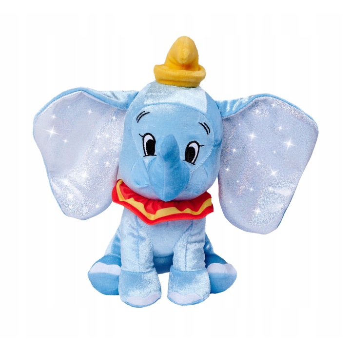 Jucarie de plus Dumbo, 25 cm, urechi stralucitoare